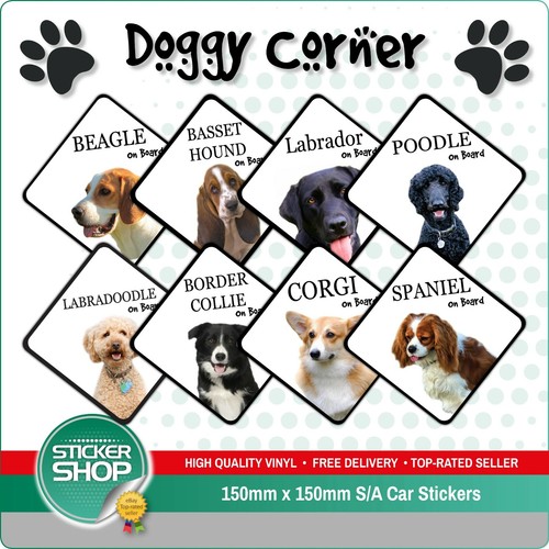 Dog board car sticker - board,
