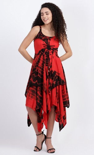 Tie dye maxi corset dress - maxi,