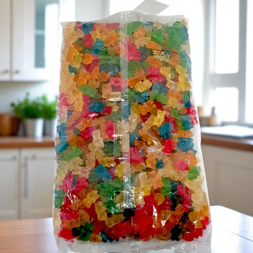 Fruit flavour gummy teddy - fruit,