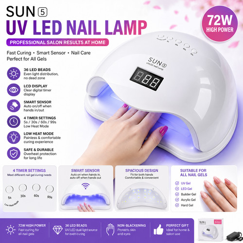 48w led nail lamp - nail, gel