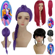 Kids Girls K-pop Demon Hunter Rumi Zoey Mira Halloween Party Cosplay Hair Wig