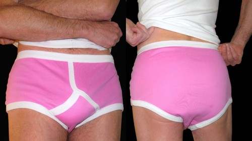 Mens pink front - pink, top