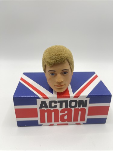 Vintage action man flocked - action,