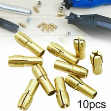 10 x Brass Drill Chuck Collet