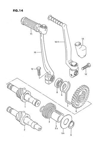 Suzuki genuine kick starter - suzuki,