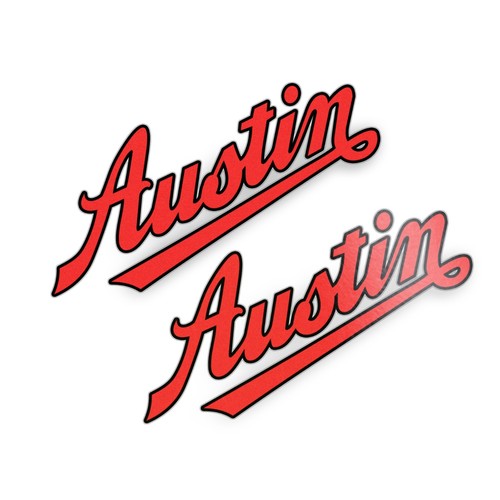 Austin red black badge - austin, &