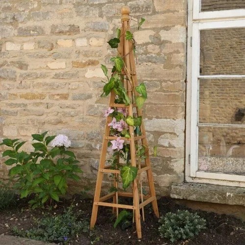 Wooden garden obelisk 9m - wooden, 1.9m