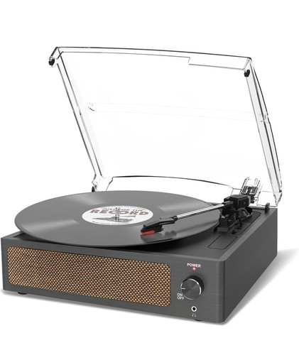 Vintage vinyl record player - record,