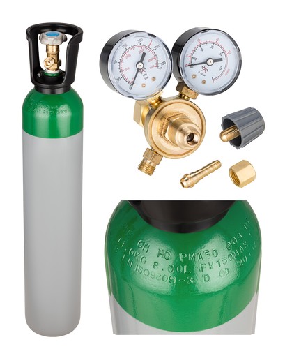 Argon gas bottle full cylinder - bottle,