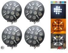 4X 9" Jumbo Round Full LED Spot Light For Sprinter Crafter Vivaro Transit Vans