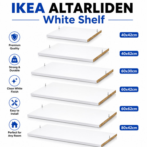 Ikea altarliden white - ikea, shelf