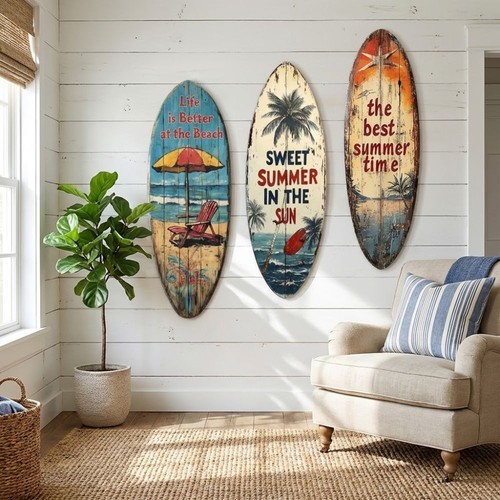 Surf board wall decor - board,