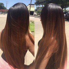 Brazilian Virgin Human Hair Wigs Ombre Straight Full Lace Wigs Lace Front Wig