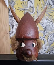 Vintage Viking Wooden Teak Fur