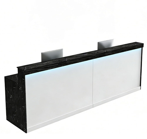 Reception desk with colour - desk, 4-colour