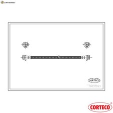 BRAKE HOSE 19032893 FOR HONDA CIVIC/Hatchback/Del/Sol/MK/Mk/III CRX 1.4L 4cyl