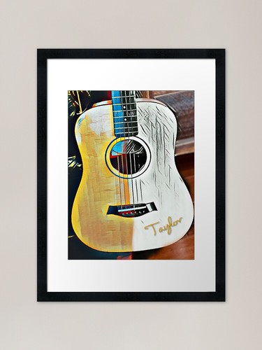 Baby taylor guitar framed art - taylor,