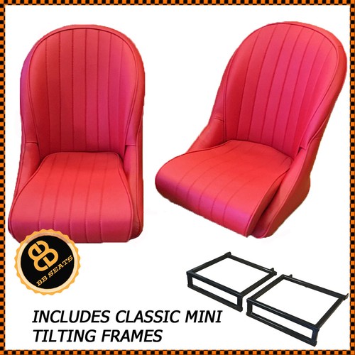 Vintage red bucket seats - bb,