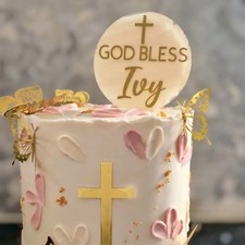 God Bless Cake Topper