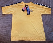 Vintage Kappa 90s Era Yellow & Black Casual T Shirt Size Small Brand New & Tags