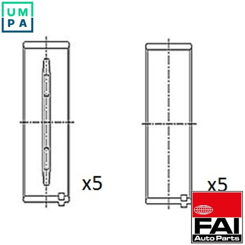 Crankshaft bearing bm1057 - crankshaft, bm1057-std