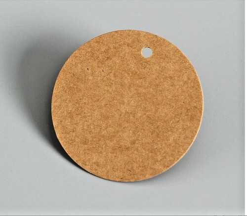 100 round brown white - brown,