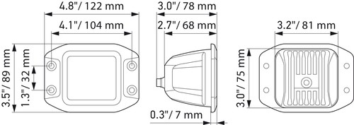 Hella led spotlight black - hella,