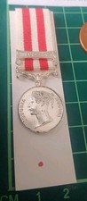13. QV Indian Mutiny Medal 1877- 1859 Clasp LUCKNOW Miniature Dress Medal COPY 