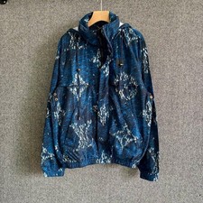 Louis Vuitton Monogram Windbreaker Printed Jacket Hooded Blue Mens Full Zip