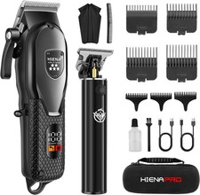 Hair Clipper and Trimmer Set Barber Clippers Set for Men, Professional Kit Beard