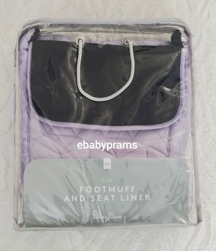 Silver cross clic footmuff - silver,