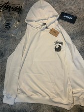 Stussy White Cotton Fleece