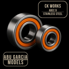 Abu Garcia Revo, MGXtreme, MGX, Toro, IKE, Beast ..Spool Ball Bearing Set Abec 9