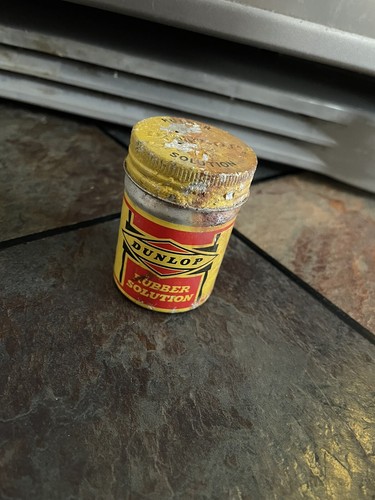 Old dunlop tin - old,