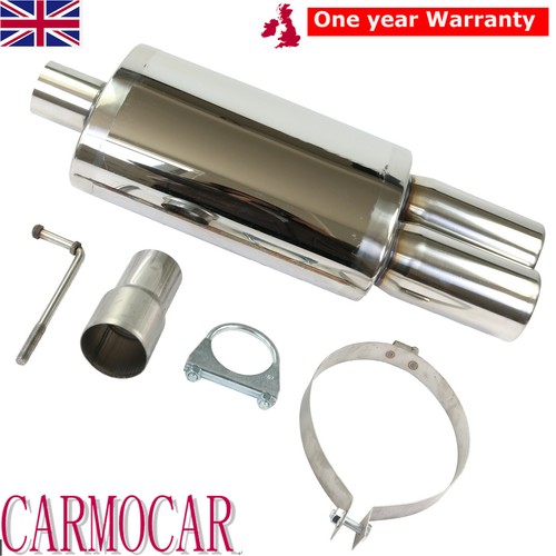 Sports twin exhaust back box - exhaust,