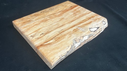 Spalted beech wooden chopping - wooden,