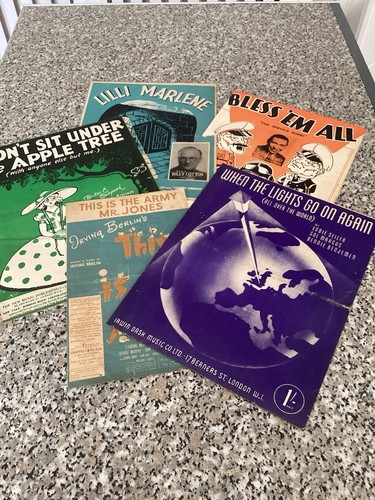 Antique vintage sheet music - vintage,