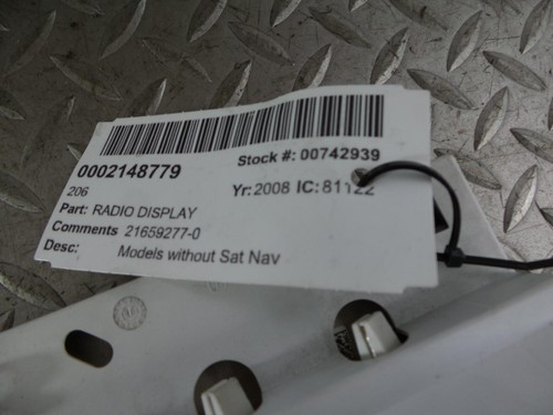 2008 peugeot 206 radio - peugeot,