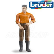 Bruder Toys 60007 Man Driver Figure for 1:16 Scale Toy Models with Movable limbs