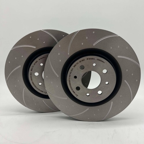 Brembo dimpled grooved front - grooved,