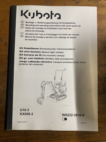 Kubota mini excavator - excavator, k008-3
