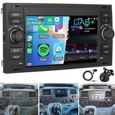 DAB+ For Ford Transit 2006-2014 Android 15 Car Stereo GPS Sat Nav Carplay Kam 2+64GB