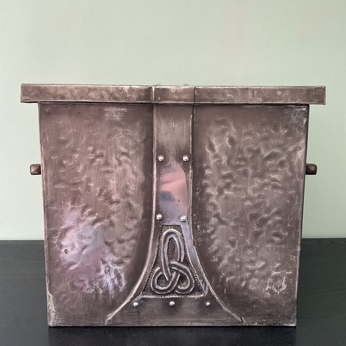 Old metal art nouveau repousse - metal,