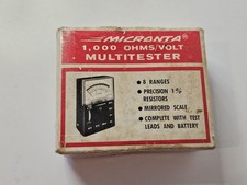Vintage Micronta Multitester Cat No 22-027 1000 Ohms/volt 