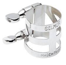Selmer Tenor Saxophone Ligature Silver Plated Finish [For Metal Mouthpiece]
