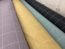 CHECK FABRIC UPHOLSTERY