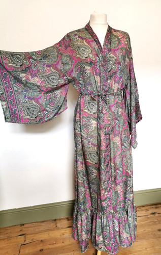 Sale long kimono silk style - sale,