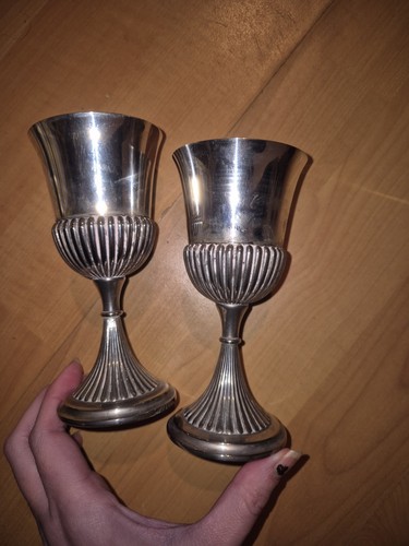 Pair cavalier silver - silver, plated