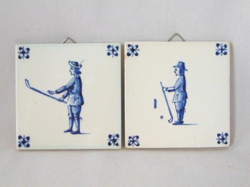 Vintage blue delft hand - 2,