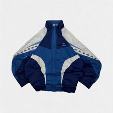 Vintage 90s Kappa colour block abstract track jacket navy blue XL
